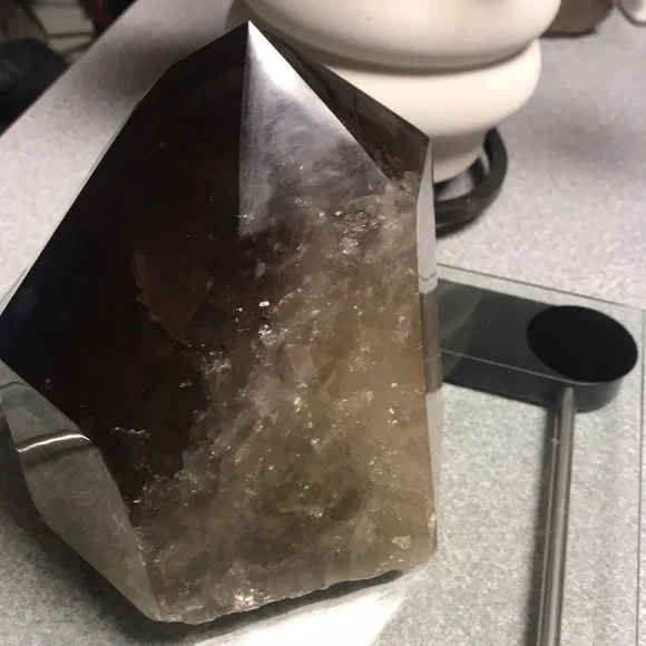 Phantom Smokey Quartz point 8 lbs+ 8 L